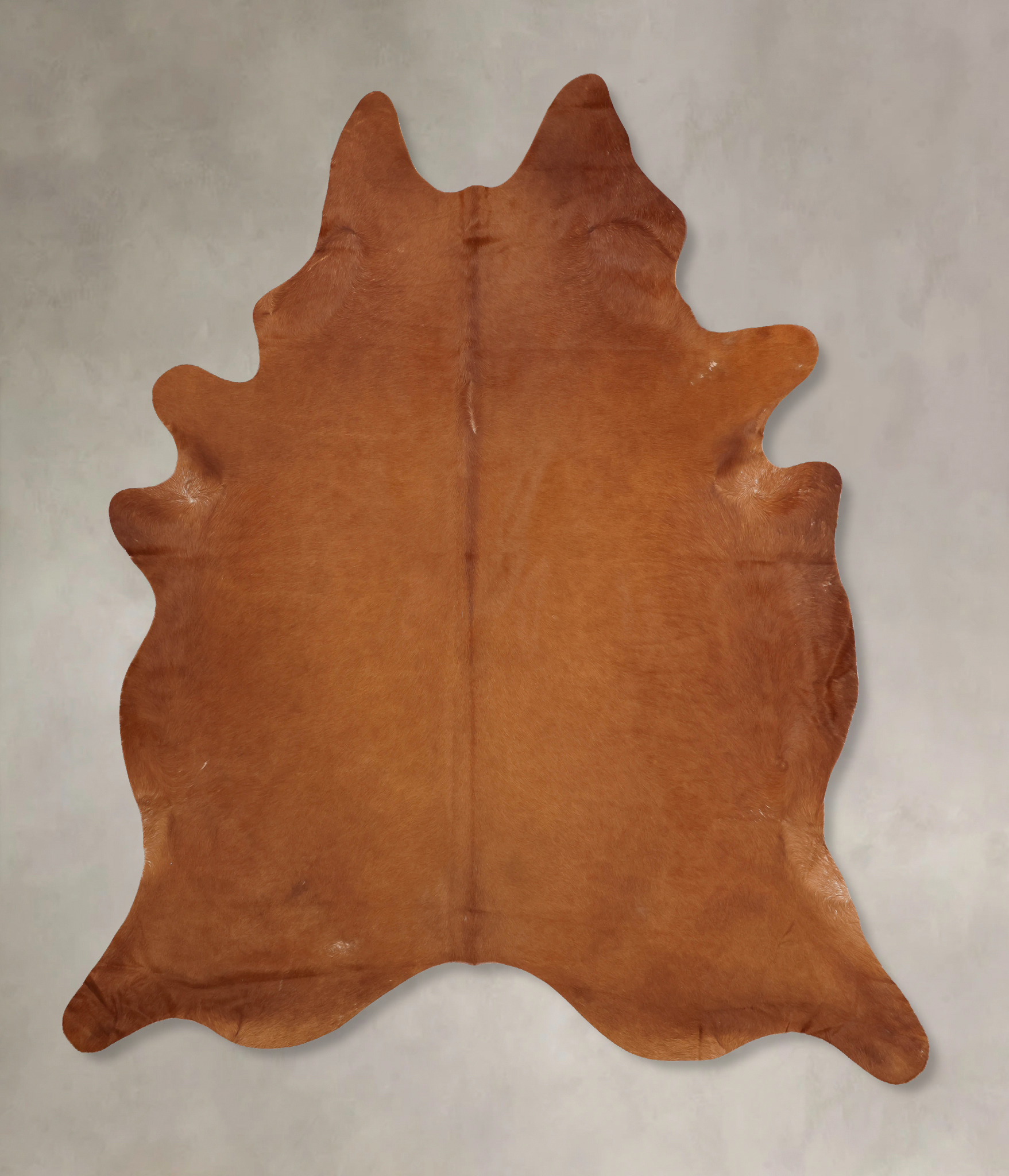 Solid Brown Cowhide Rug #B6930