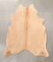 Beige Large Brazilian Cowhide Rug 6'6