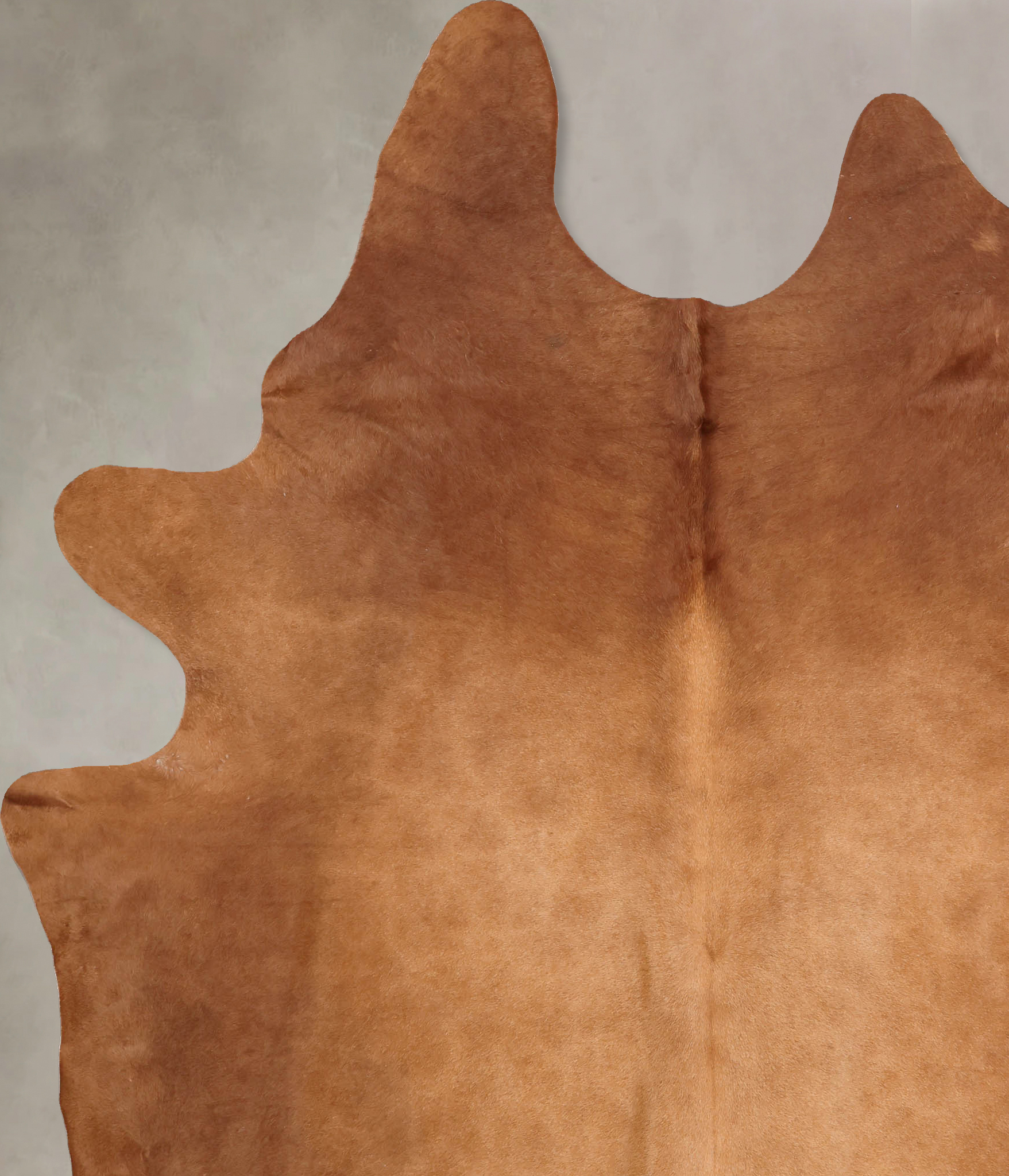 Solid Brown Cowhide Rug #B7380