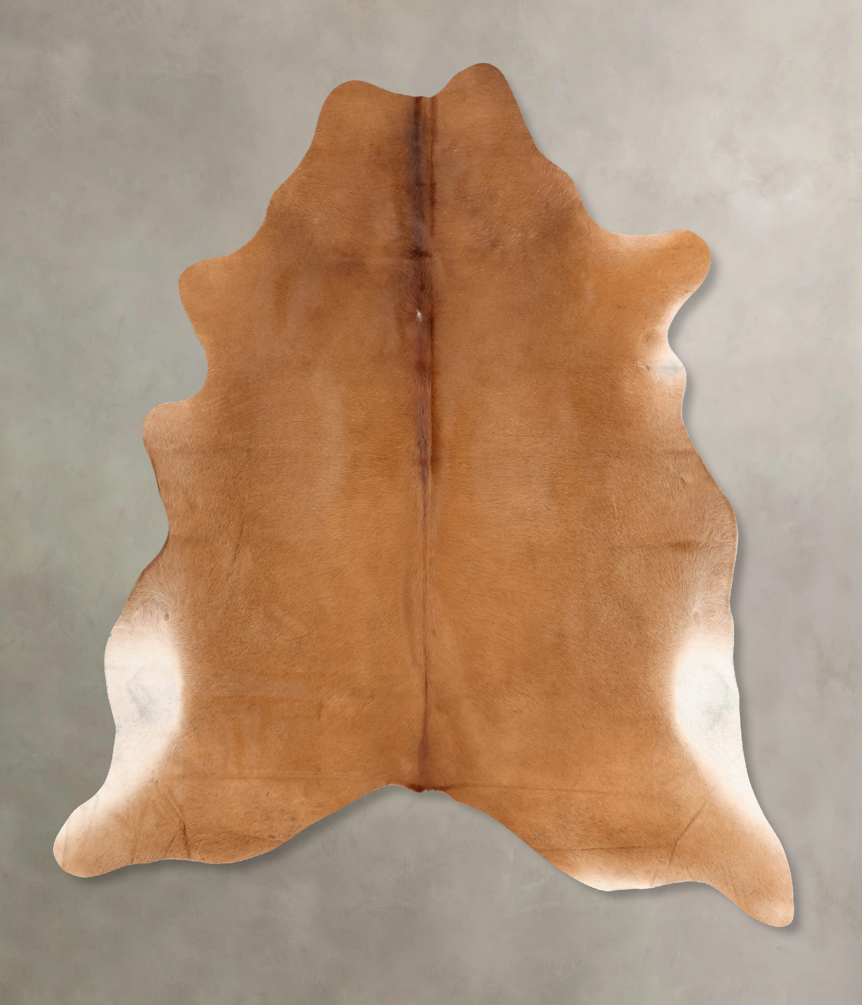 Solid Brown Cowhide Rug #B7596