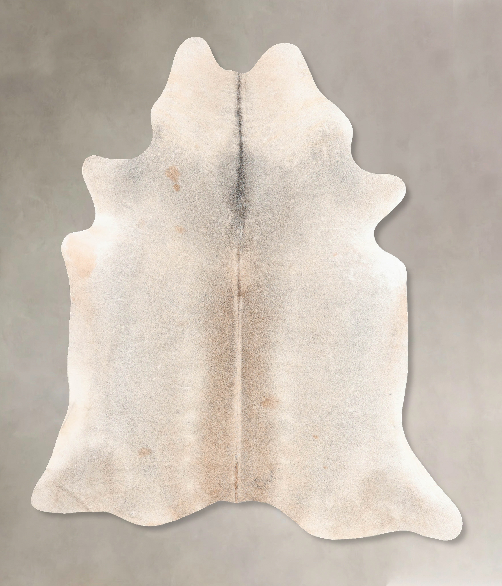 Grey with Beige Cowhide Rug #B7621