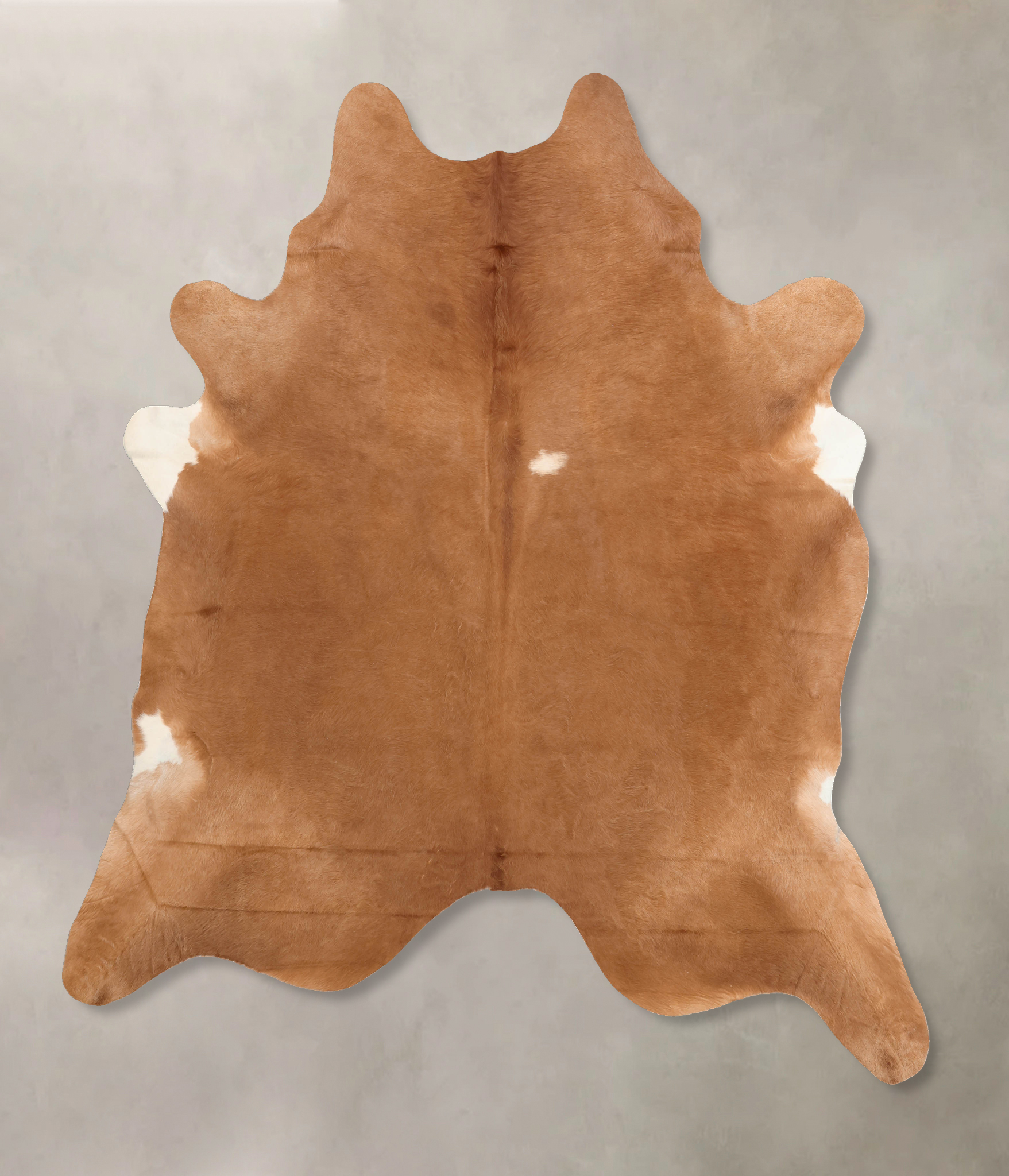 Solid Brown Cowhide Rug #B7702