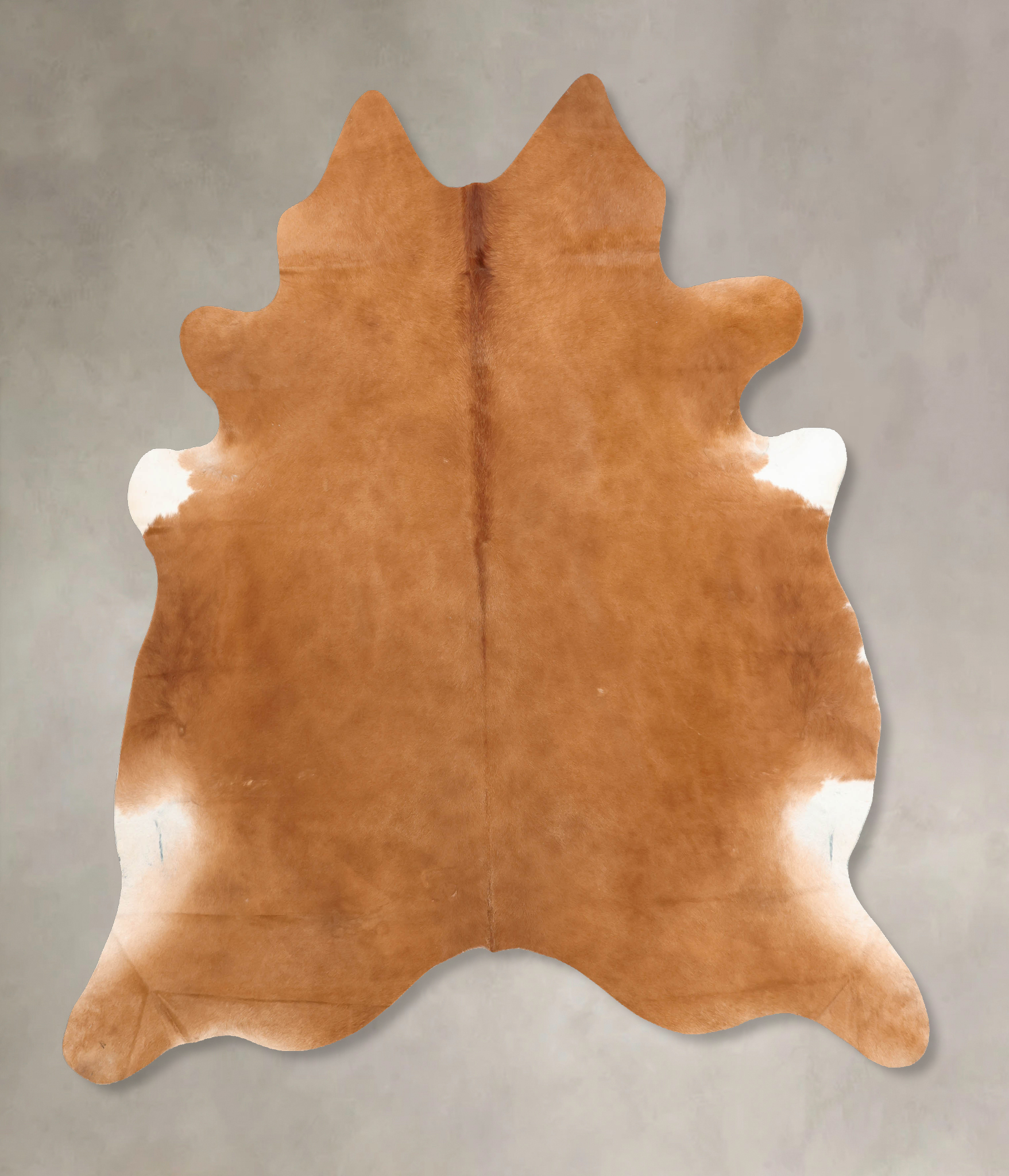 Solid Brown Cowhide Rug #B7703