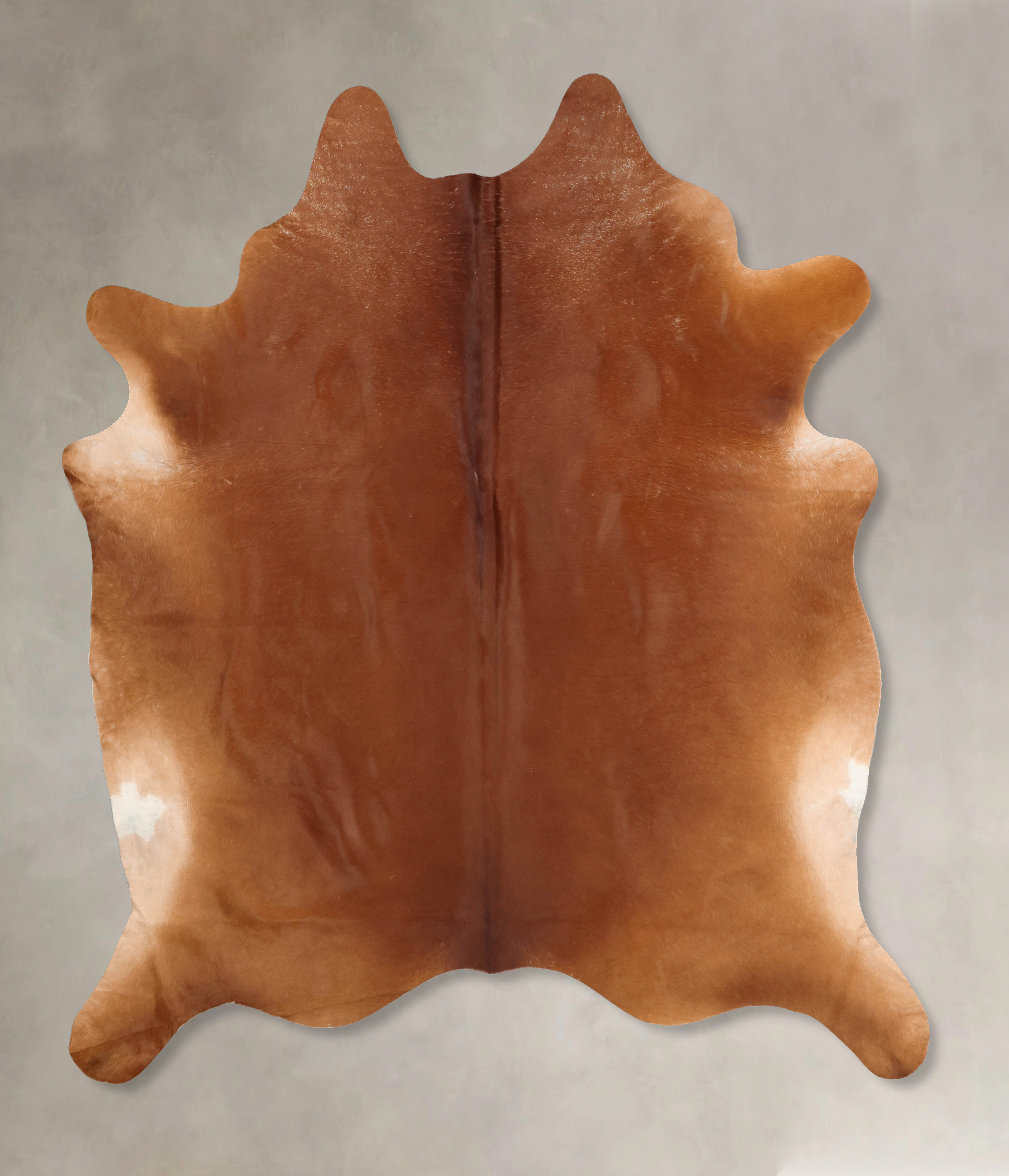 Solid Brown Cowhide Rug #B7705