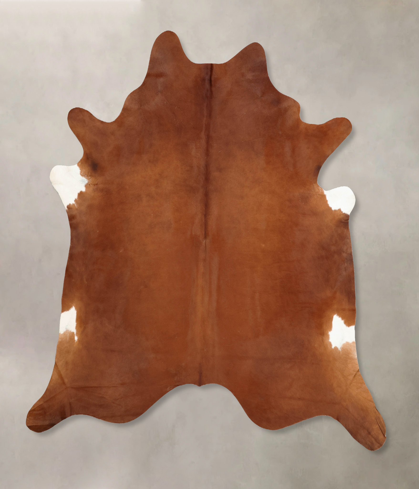 Solid Brown Cowhide Rug #B7738