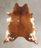 Brown and White Regular X-Large Brazilian Cowhide Rug 7'7