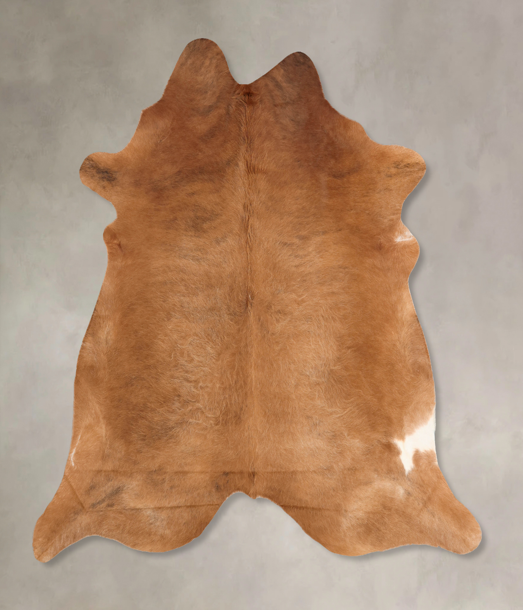 Solid Brown Cowhide Rug #B7749