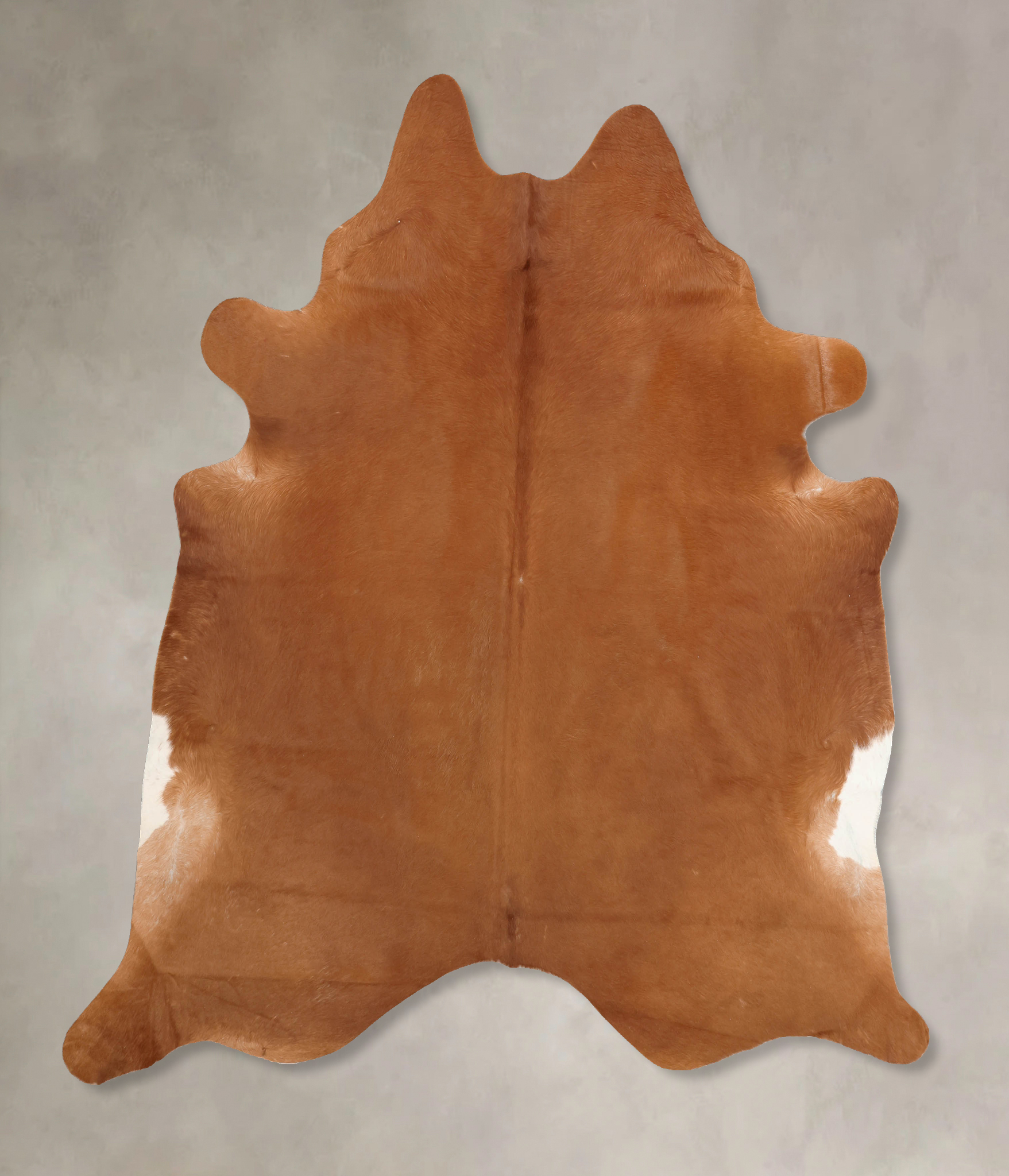 Solid Brown Cowhide Rug #B7750