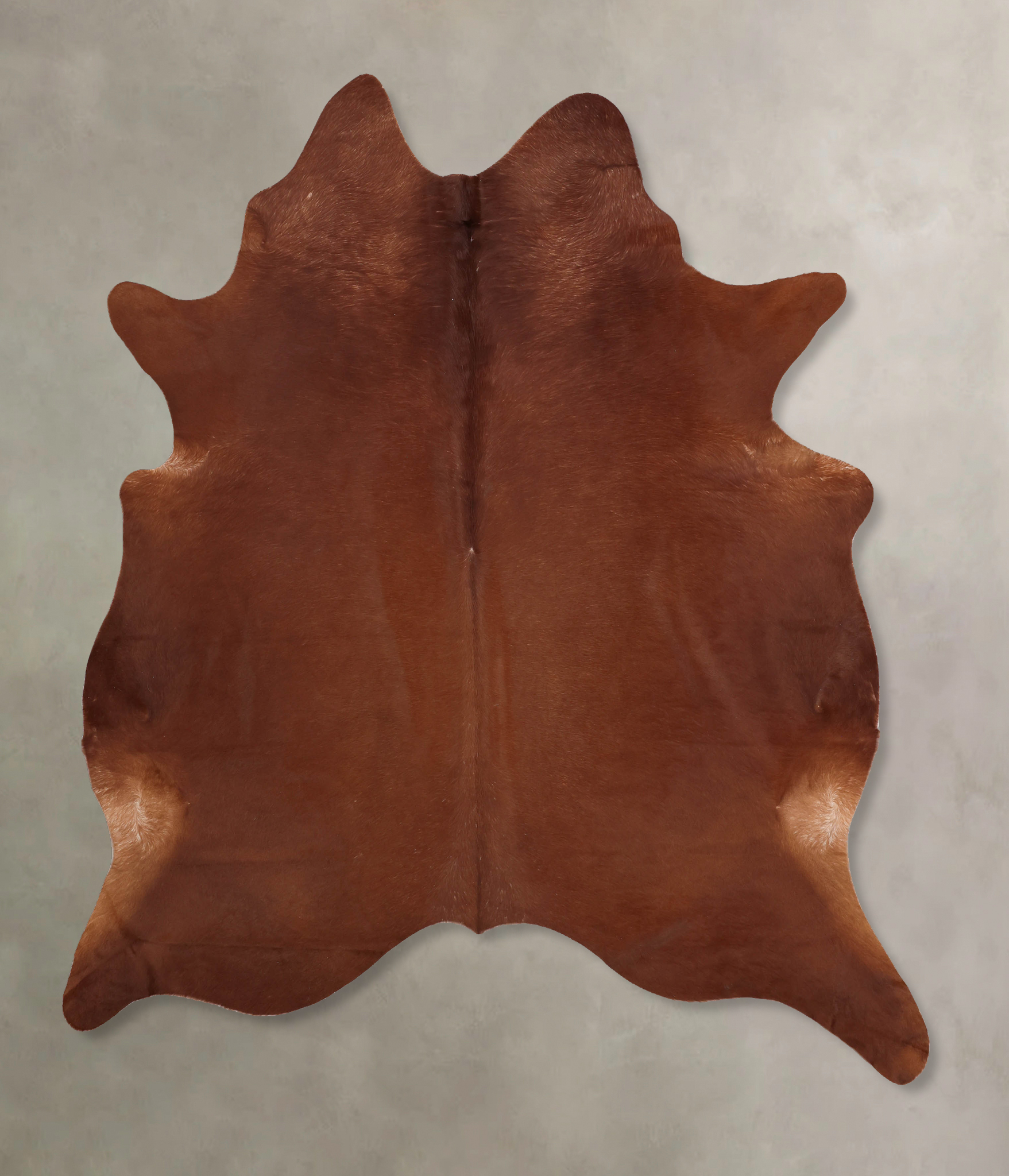 Solid Brown Cowhide Rug #B7763