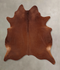 Solid Brown XX-Large Brazilian Cowhide Rug 8'3