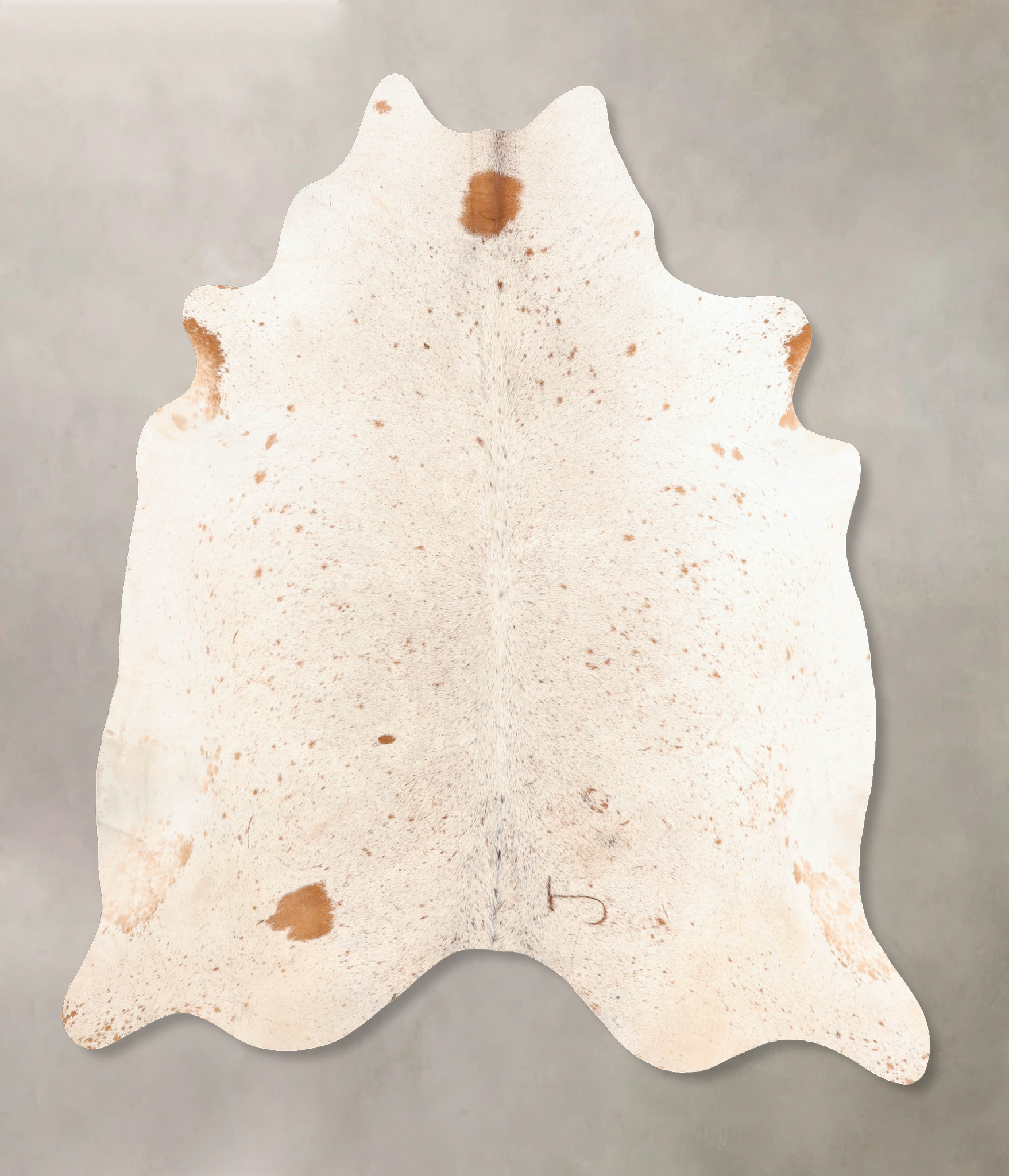 Salt and Pepper Brown Cowhide Rug #B7773