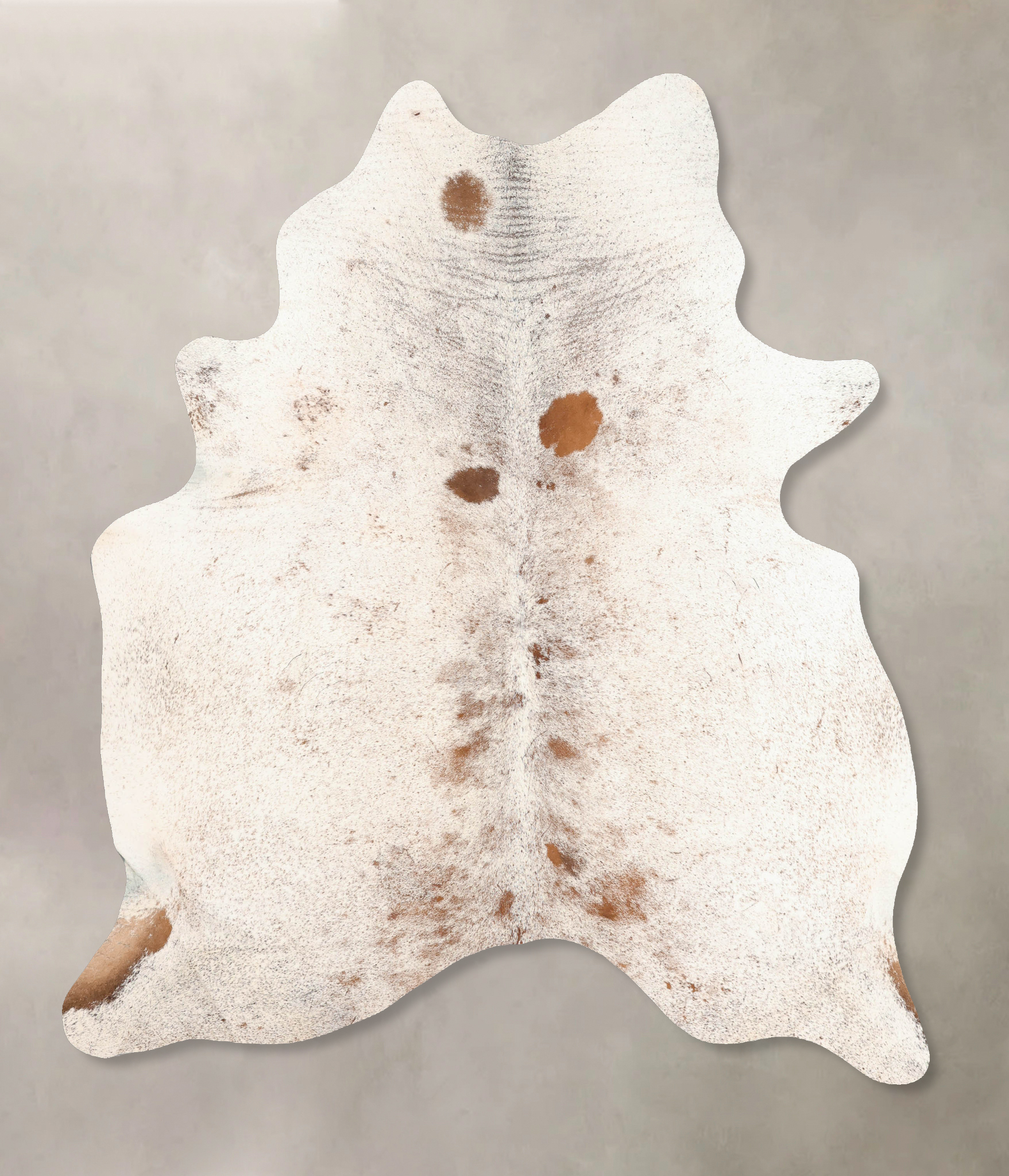 Salt and Pepper Brown Cowhide Rug #B7778