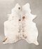 Salt and Pepper Brown X-Large Brazilian Cowhide Rug 7'3