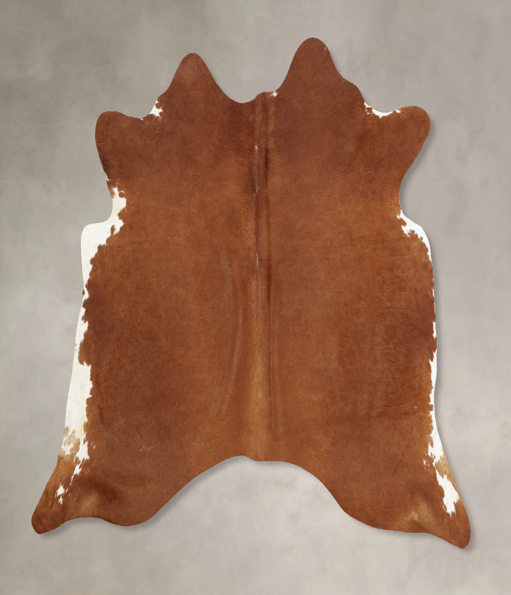 Solid Brown Cowhide Rug #B7786