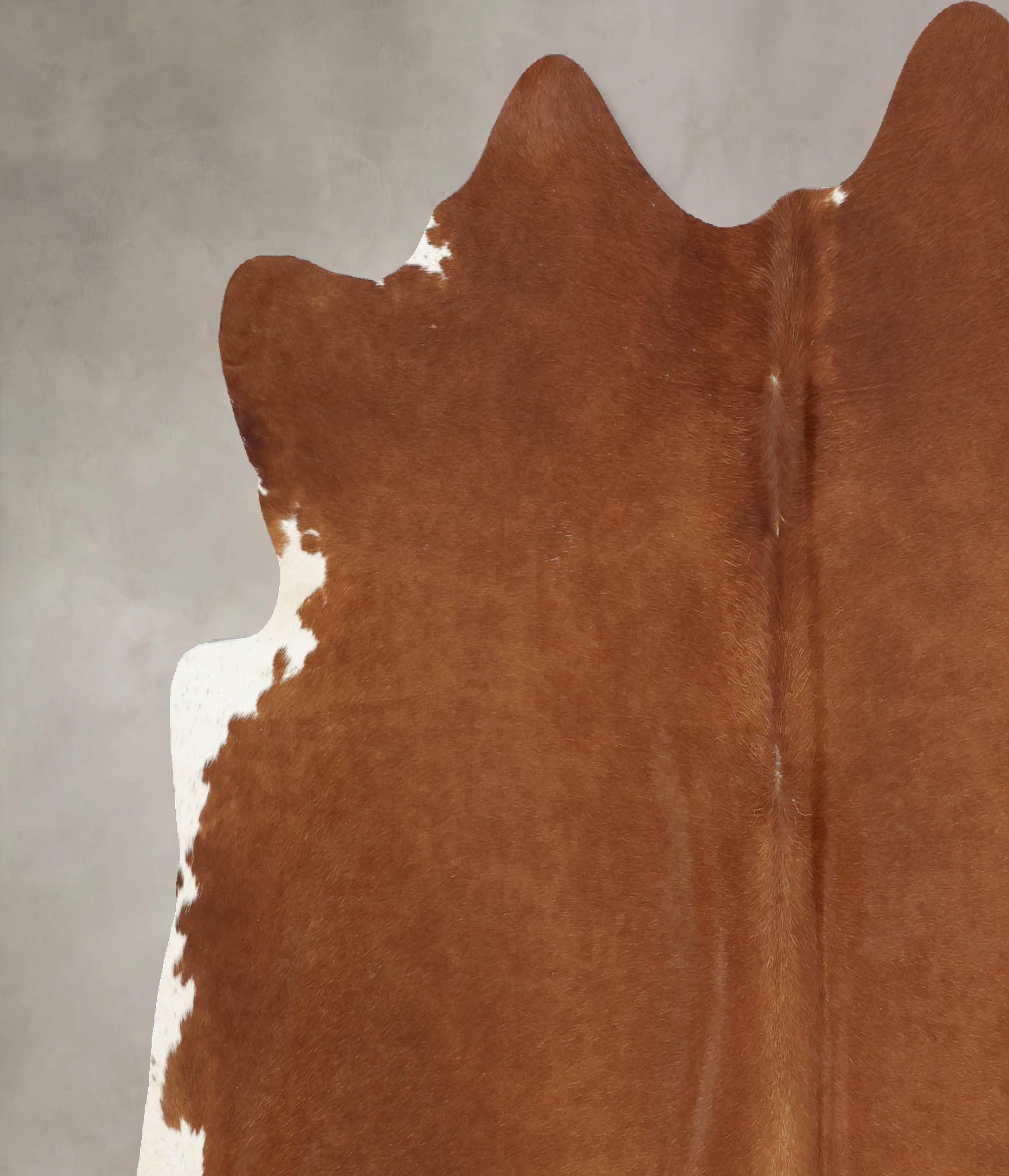 Solid Brown Cowhide Rug #B7786