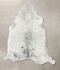 Salt and Pepper Black Large Brazilian Cowhide Rug 6'3