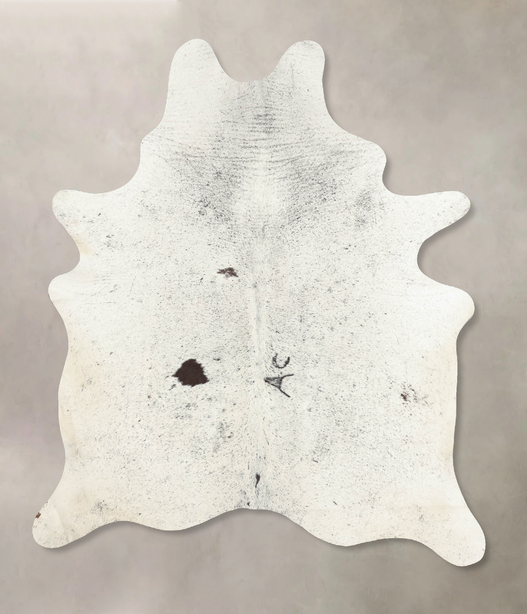 Salt and Pepper Black Cowhide Rug #B7801