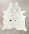 Salt and Pepper Black Large Brazilian Cowhide Rug 7'0