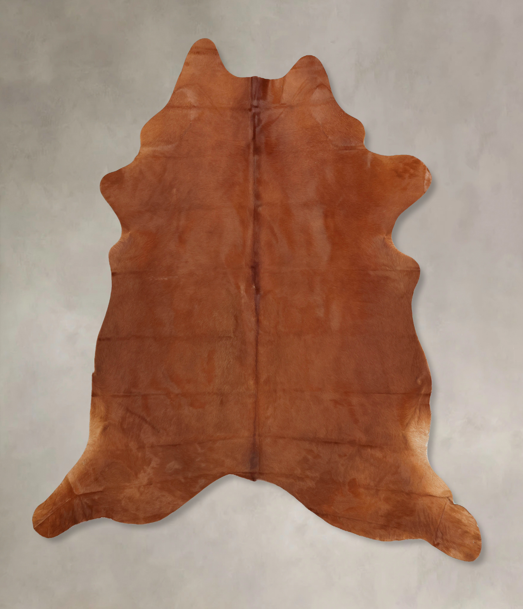 Solid Brown Cowhide Rug #B7815