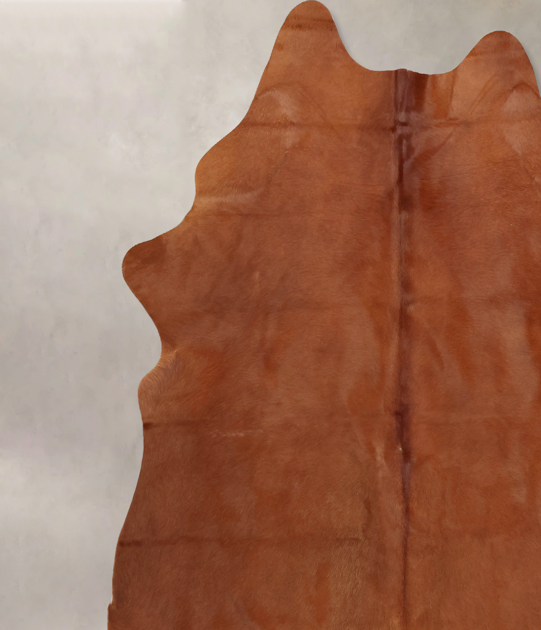 Solid Brown Cowhide Rug #B7815