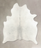 Light Grey Large Brazilian Cowhide Rug 6'10