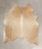 Beige Large Brazilian Cowhide Rug 6'9