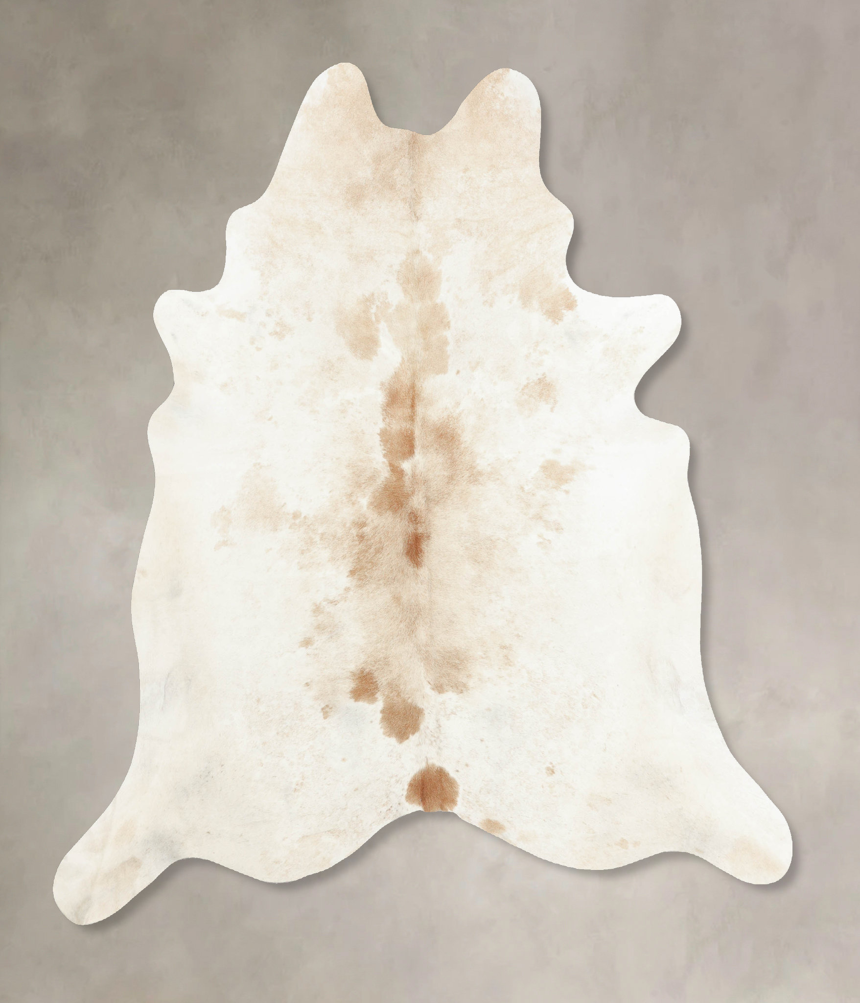 Beige and White Cowhide Rug #B7900