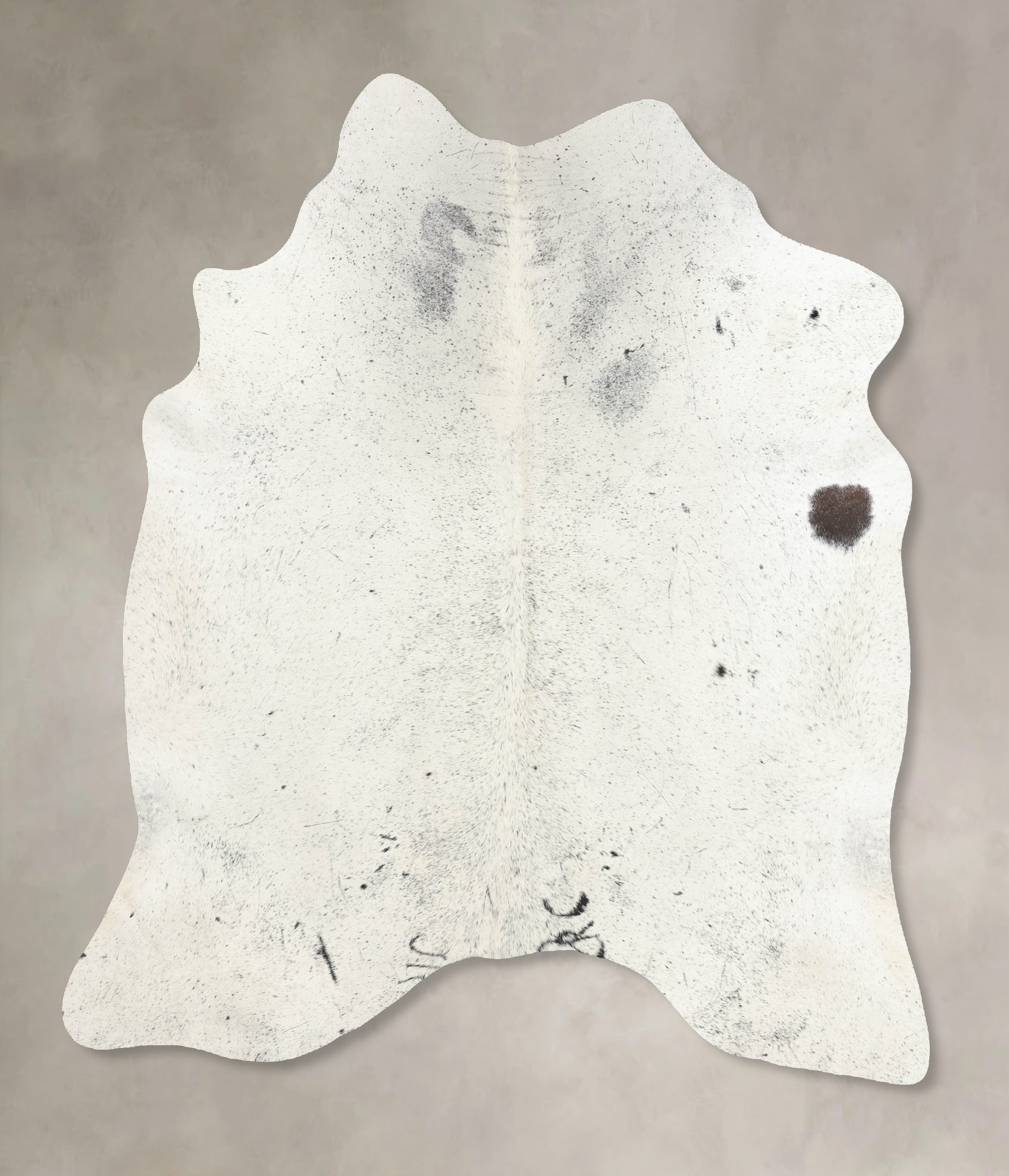 Salt and Pepper Black Cowhide Rug #B7935