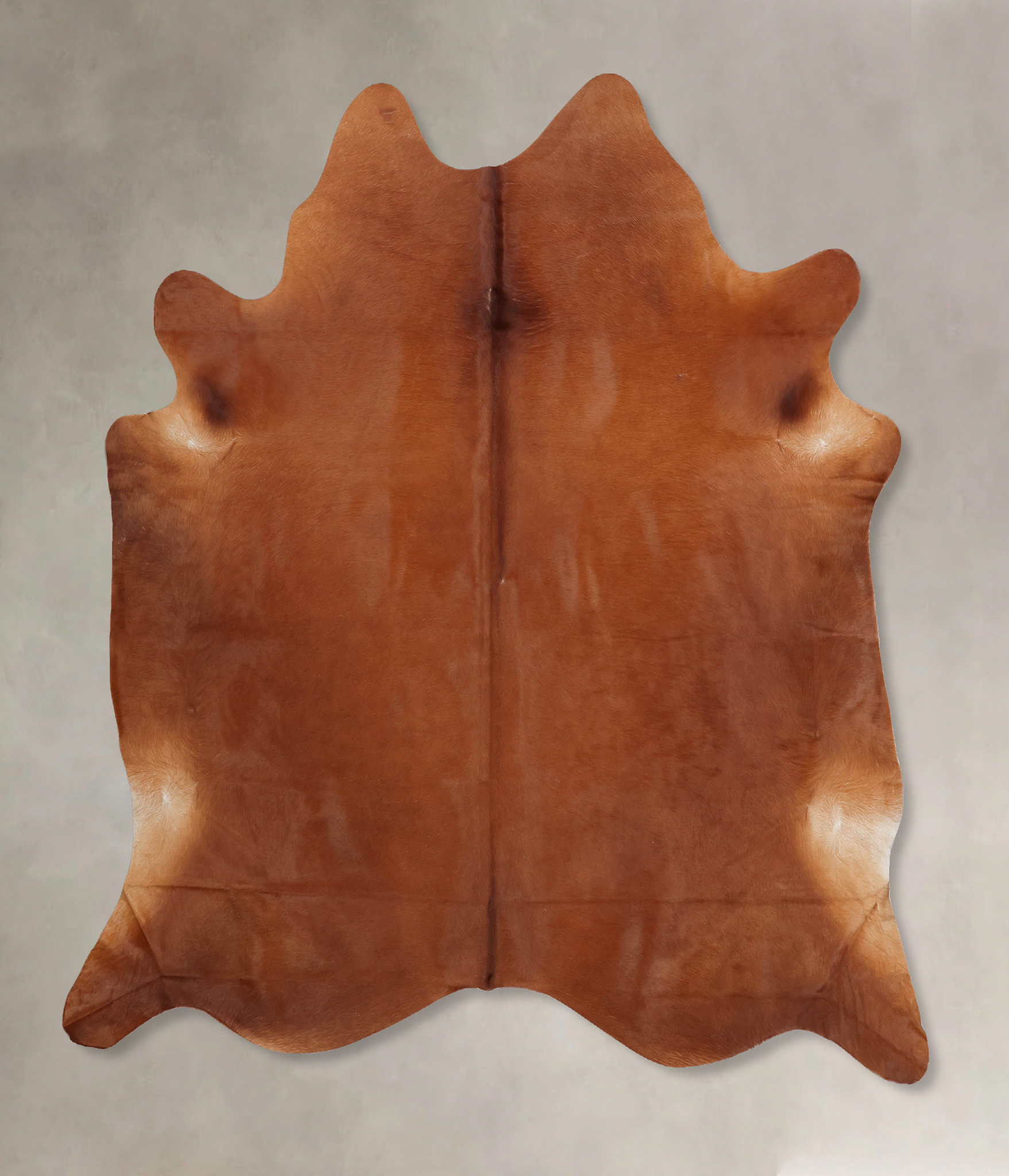 Solid Brown Cowhide Rug #B7979