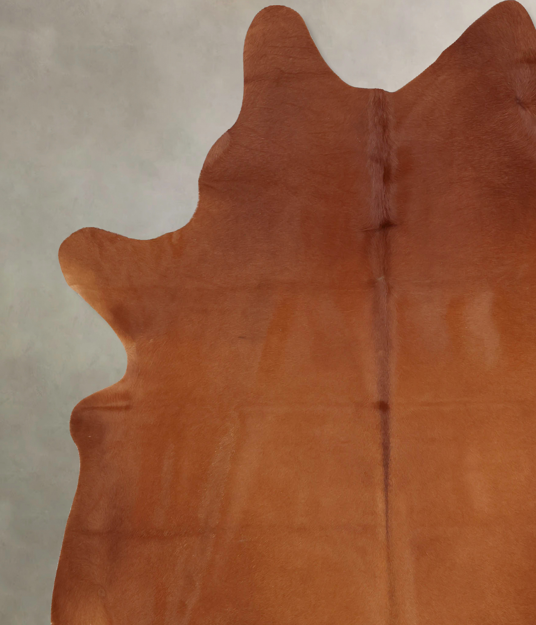 Solid Brown Cowhide Rug #B7980