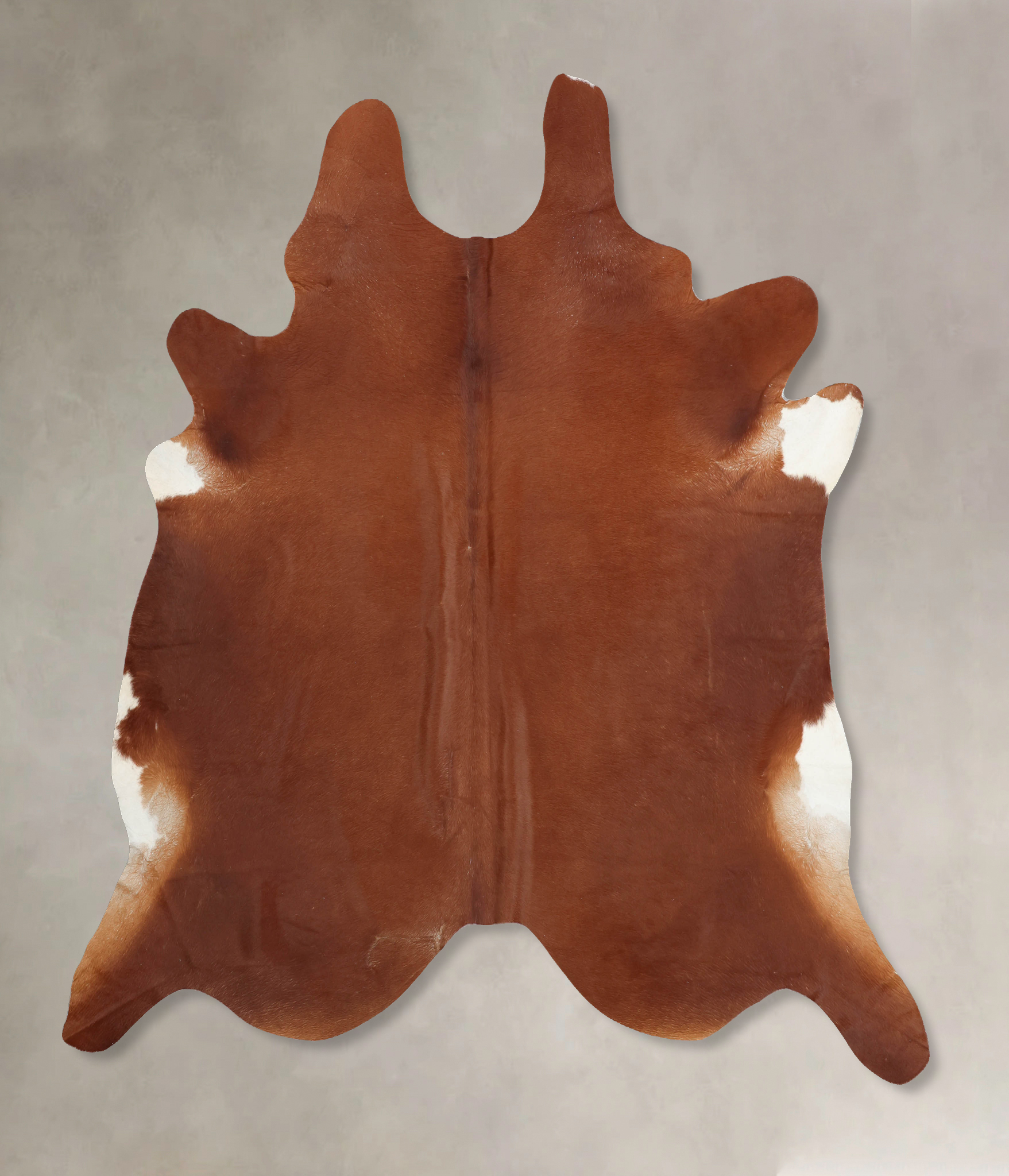 Solid Brown Cowhide Rug #B7985