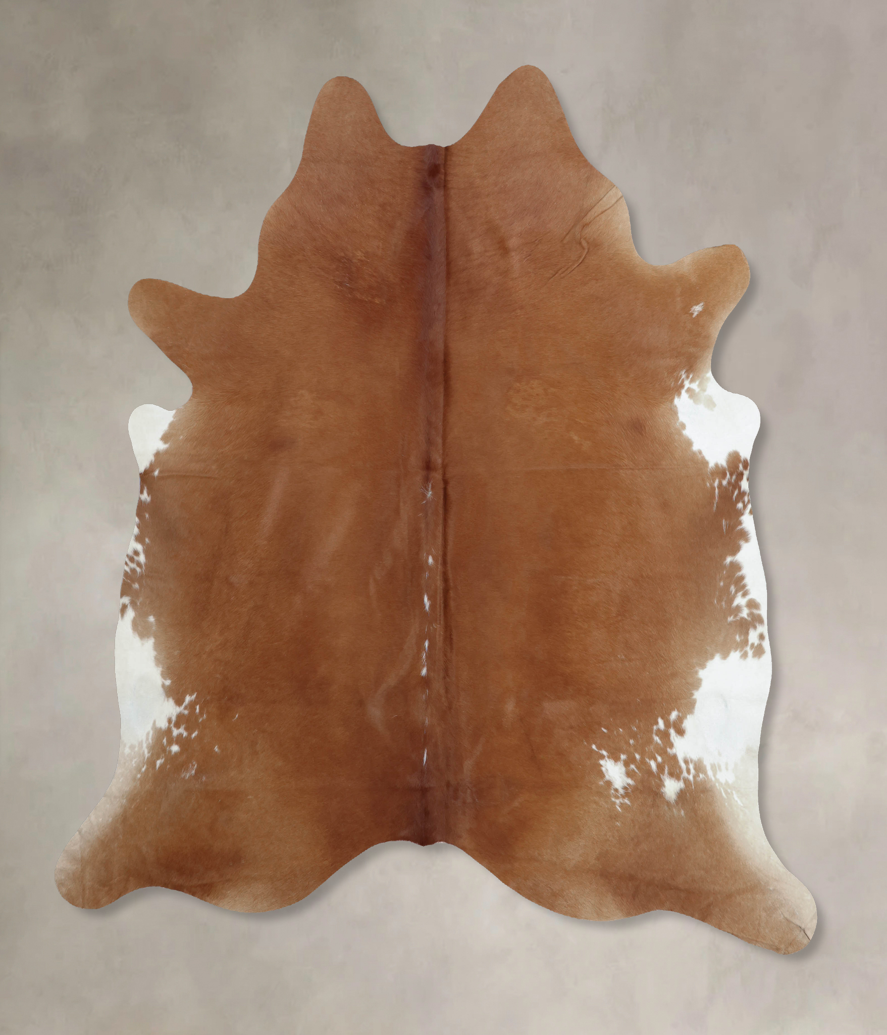 Brown and White Regular Cowhide Rug #B8047