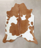 Brown and White XX-Large Brazilian Cowhide Rug 7'6