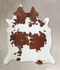 Brown and White X-Large Brazilian Cowhide Rug 7'3