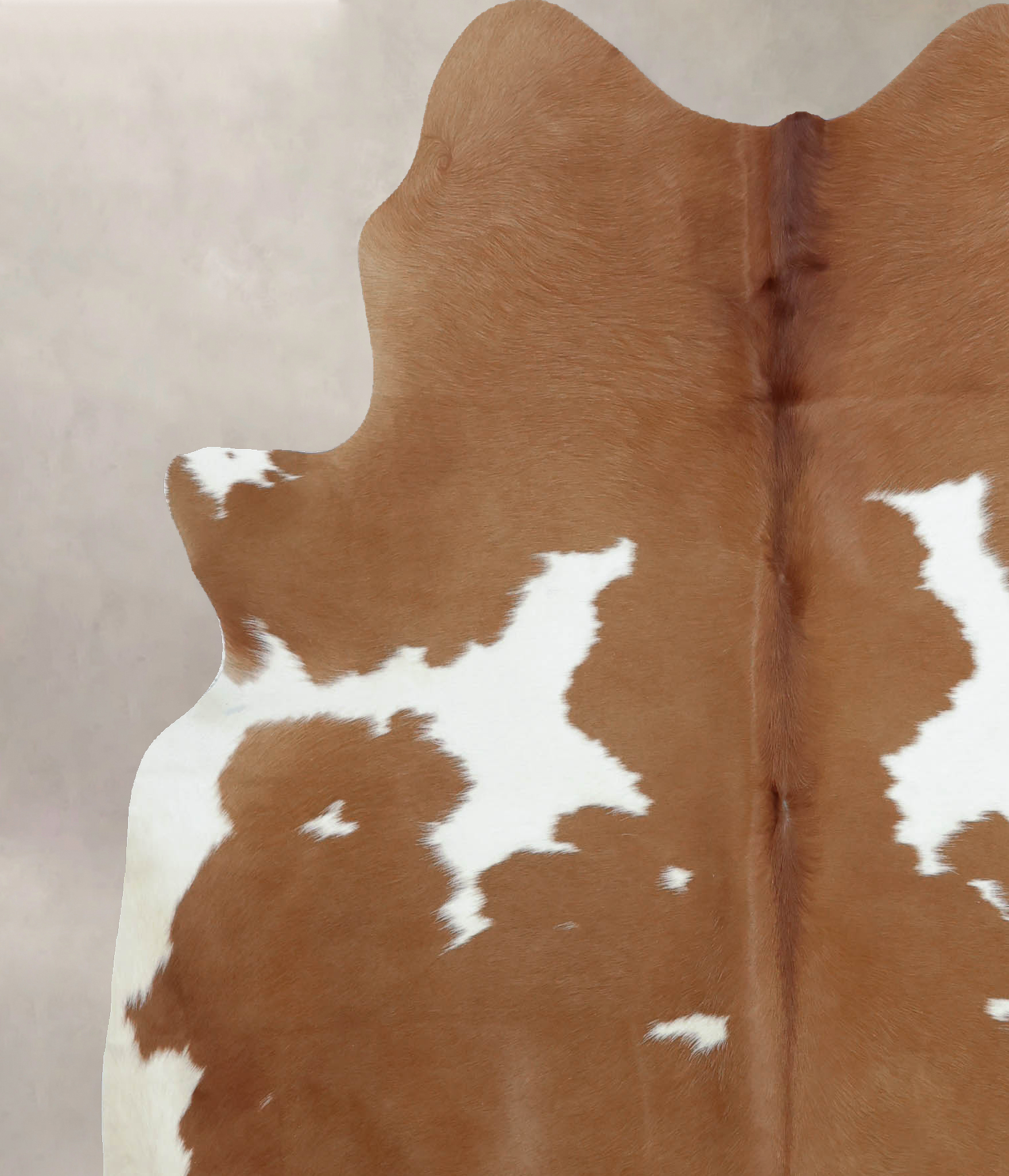 Brown and White Cowhide Rug #B8088