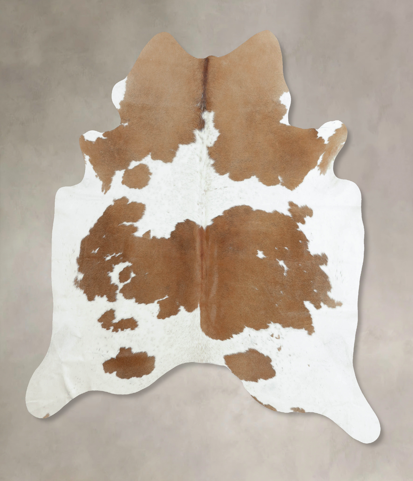 Beige and White Cowhide Rug #B8092