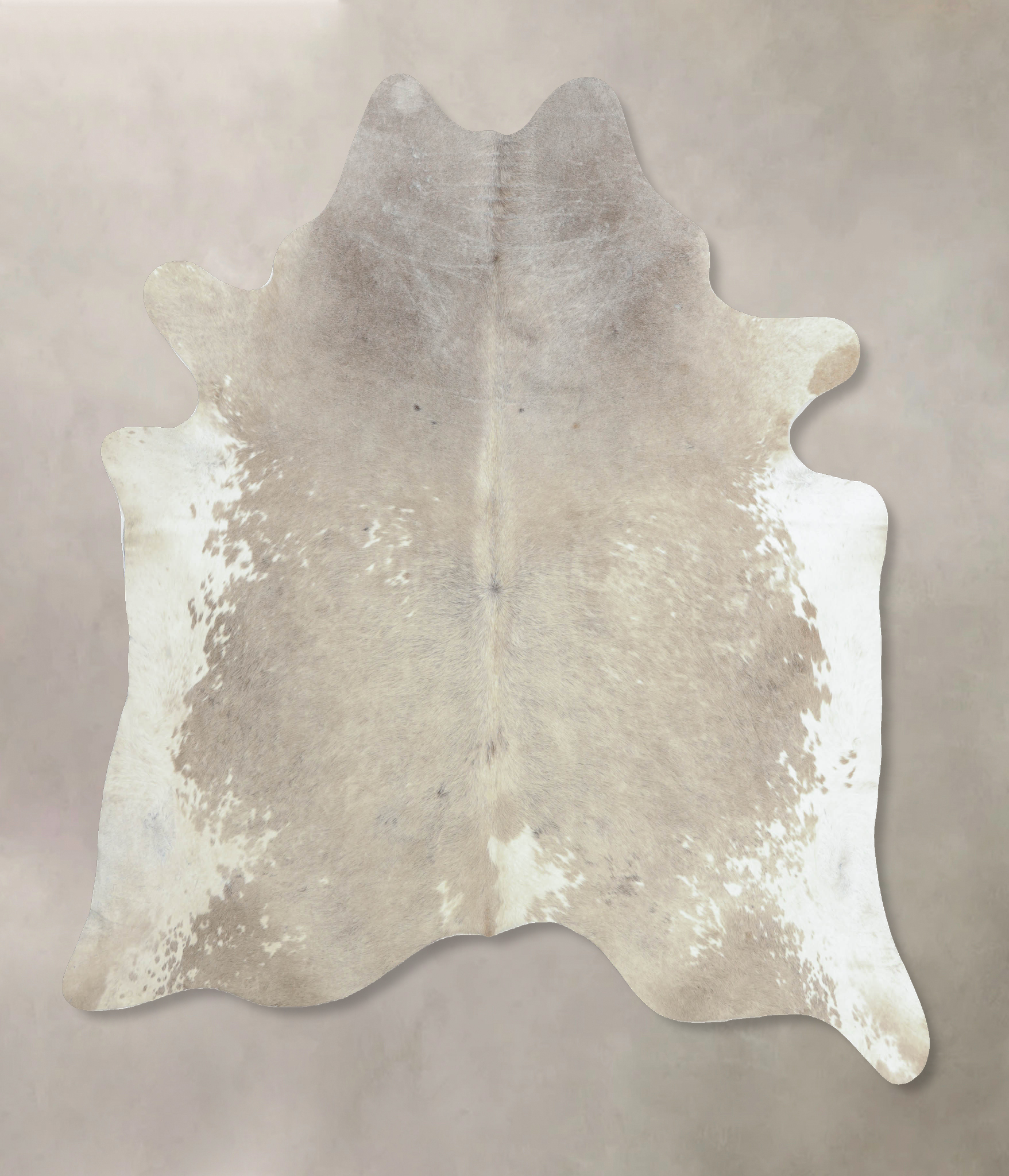 Grey With White Cowhide Rug #B8105