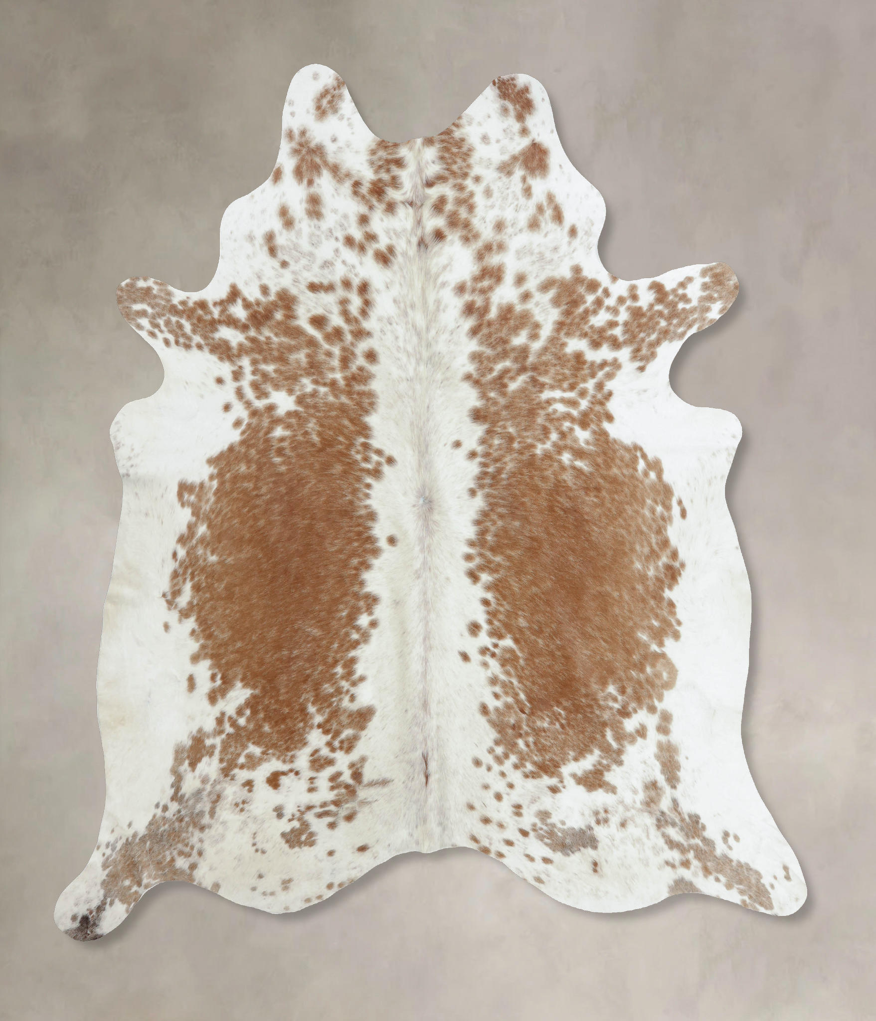 Beige and White Cowhide Rug #B8111