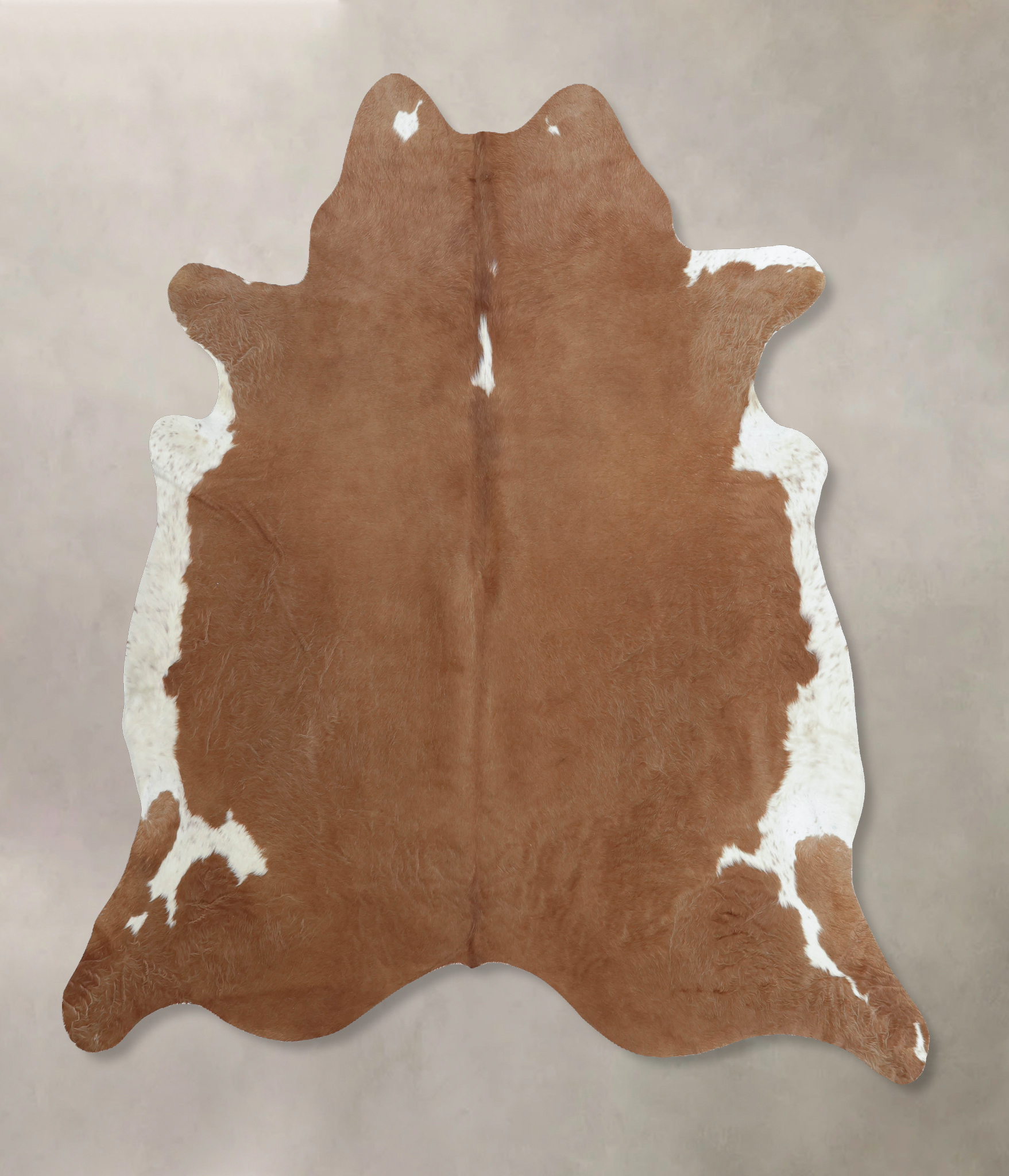 Brown and White Regular Cowhide Rug #B8114