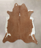 Brown and White Regular XX-Large Brazilian Cowhide Rug 7'6