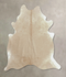 Beige XX-Large Brazilian Cowhide Rug 8'2