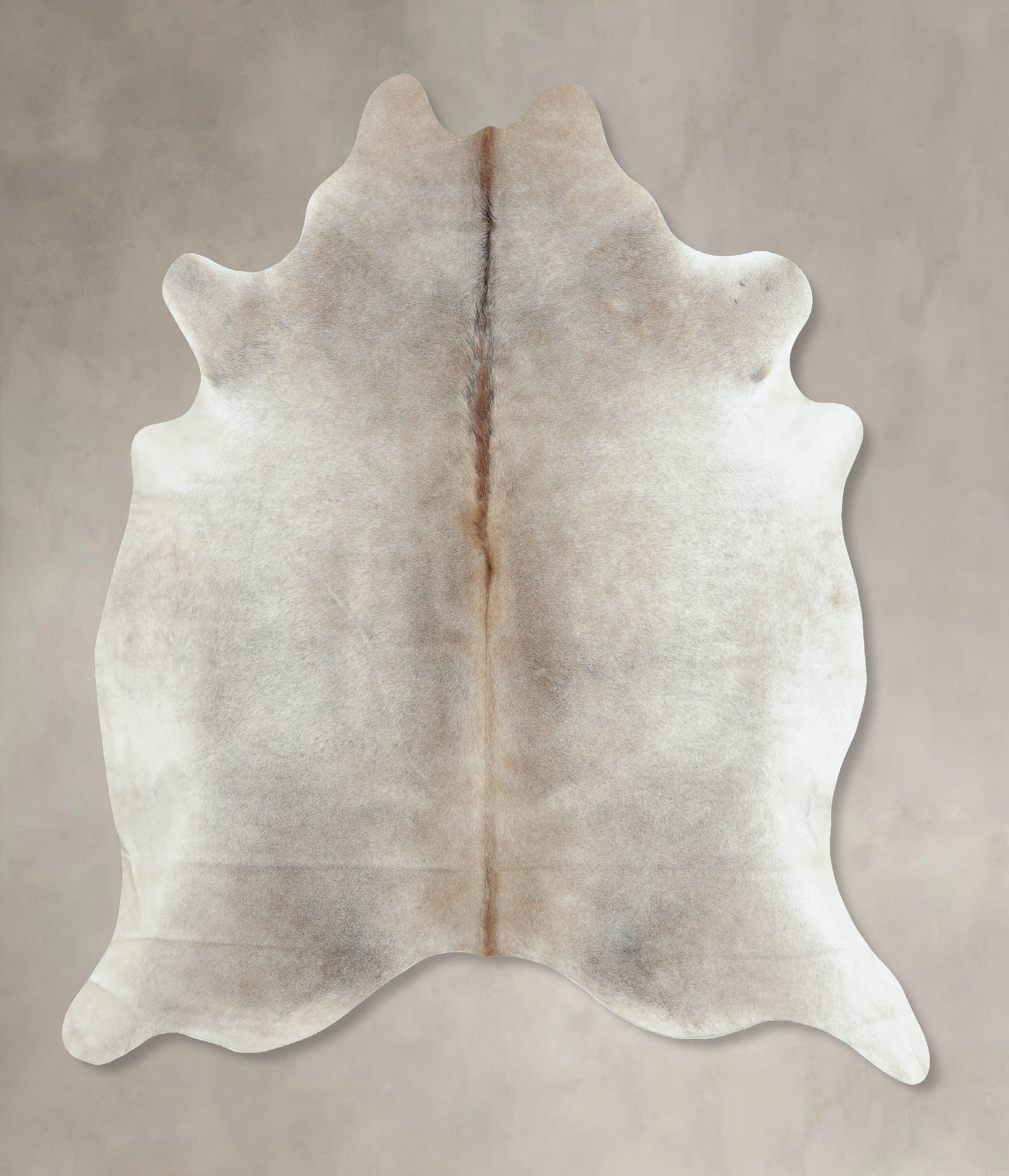 Grey with Beige Cowhide Rug #B8123