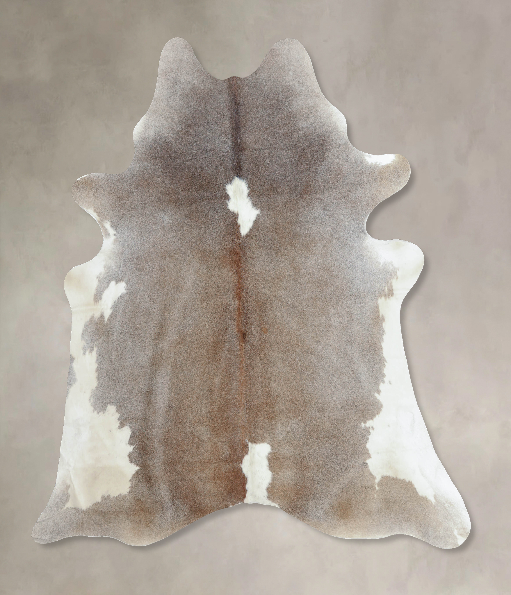 Grey with White Cowhide Rug #B8124