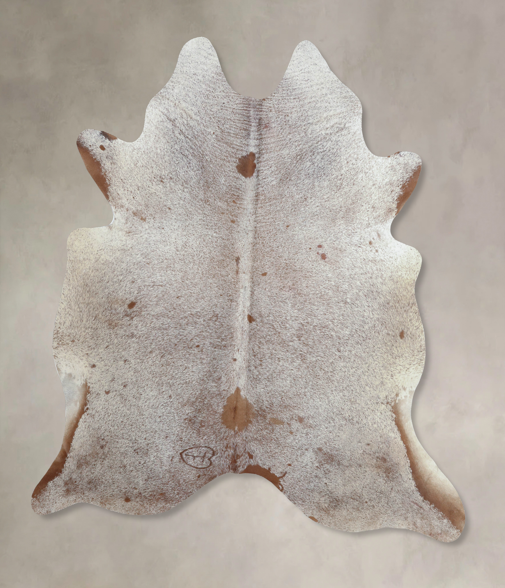 Salt and Pepper Brown Cowhide Rug #B8143