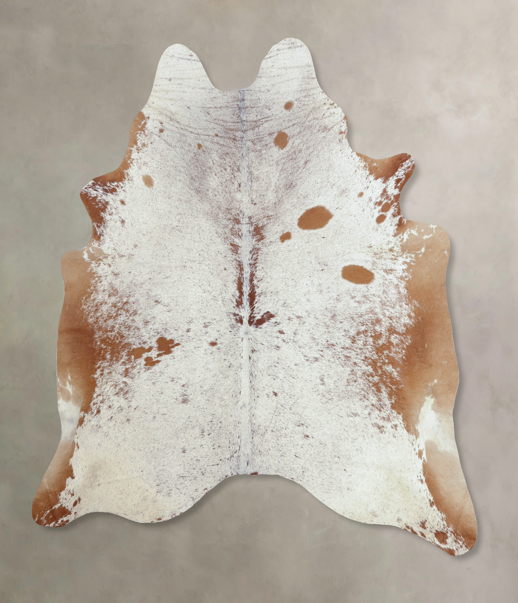 Salt and Pepper Brown Cowhide Rug #B8155