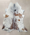 Salt and Pepper Brown X-Large Brazilian Cowhide Rug 7'4