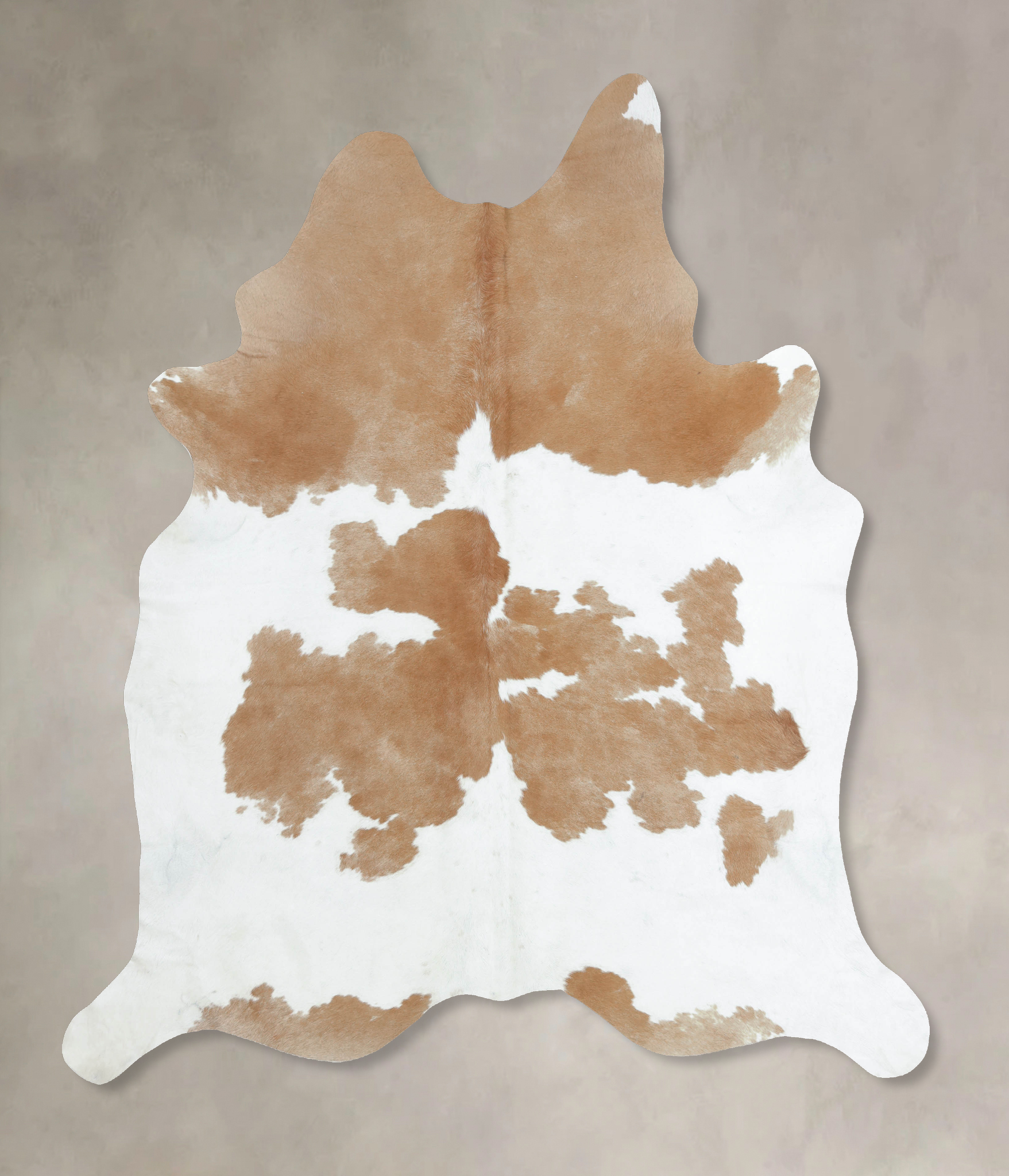 Beige and White Cowhide Rug #B8237