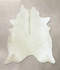 Solid White XX-Large Brazilian Cowhide Rug 8'2