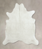 Solid White X-Large Brazilian Cowhide Rug 6'8