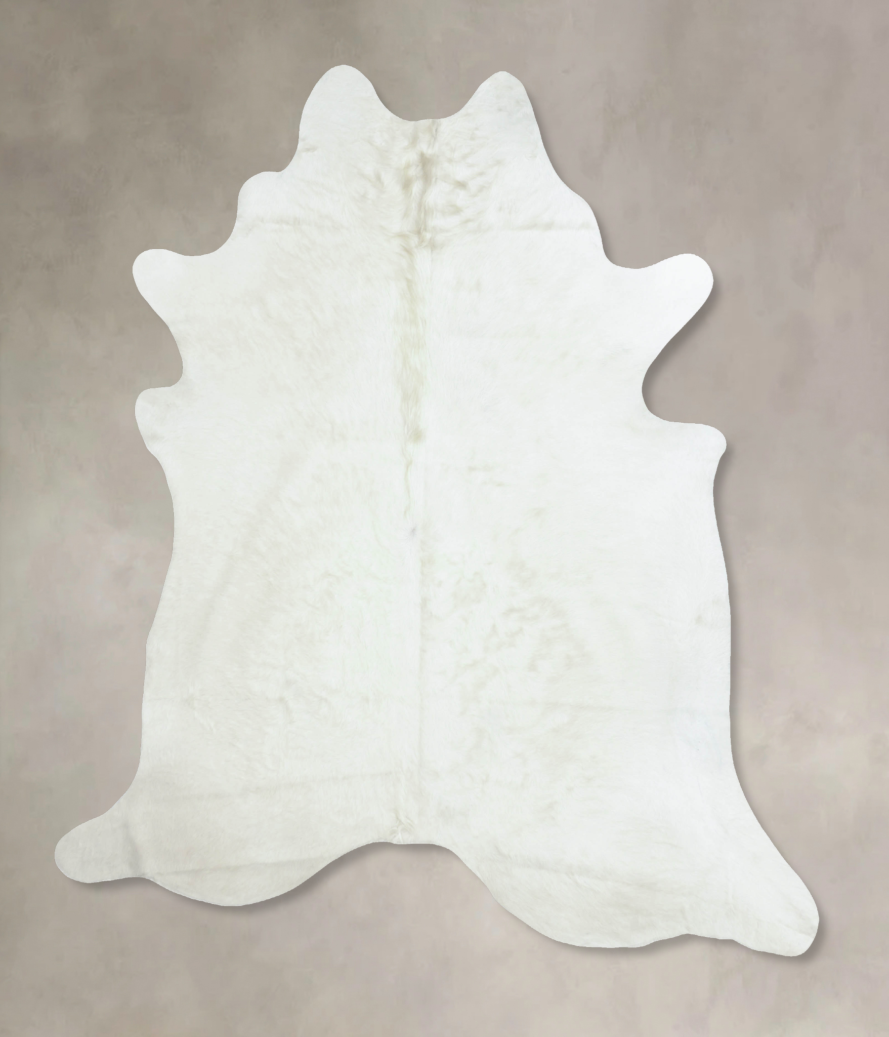 Solid White Cowhide Rug #B8289